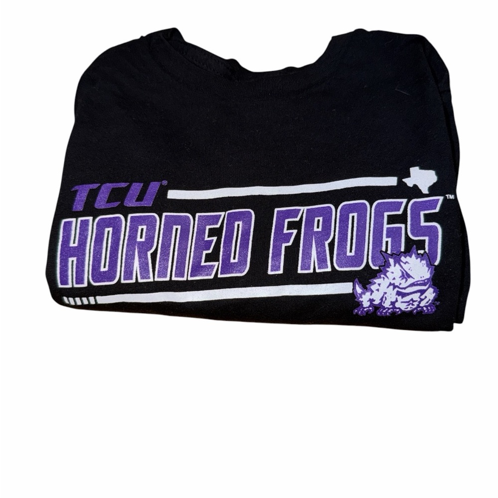 TCU Horned Frogs Black Long Sleeve Tee. Hardly Used